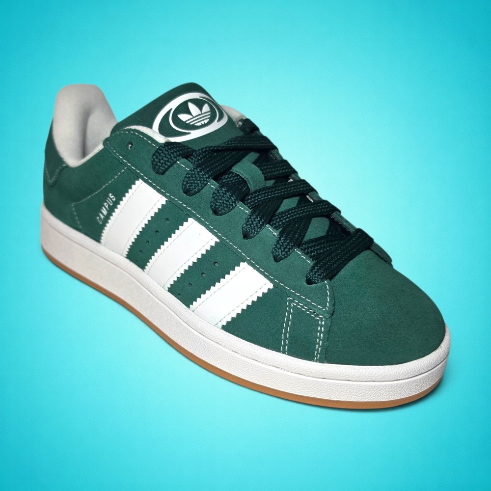 New Adidas Campus 00s J Dark Green White Gum shoes, size 5.5 youth.